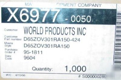 New *1000* maida development varistors D65ZOV301RA150 - 