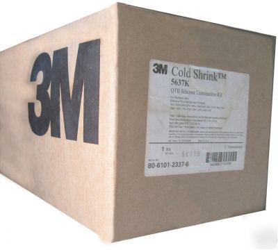 New in box 3M cold shrink 5637K qtii silicone term kit