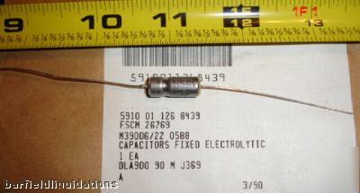 New lot 11 60V ele capacitors p/n:M39006/22-0588