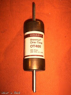 New shawmut OT400 class K5 fuse ot 400 nnb