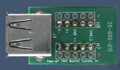 Prototyping/experimental kit w/usb type a receptacle