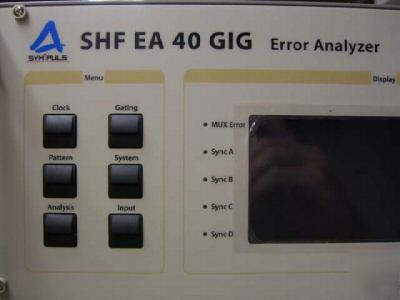 Shf communications EA40GIG error analyzer OC768/fec