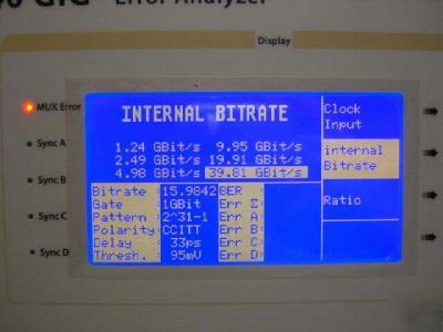 Shf communications EA40GIG error analyzer OC768/fec