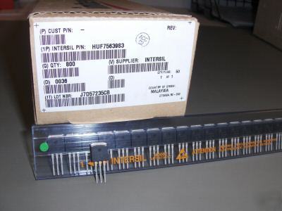 1,600 pieces intersil HUF75639S3 