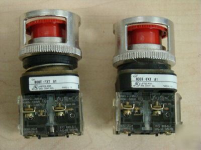 (2) allen bradley 800T-fxt A1 stop switch, =