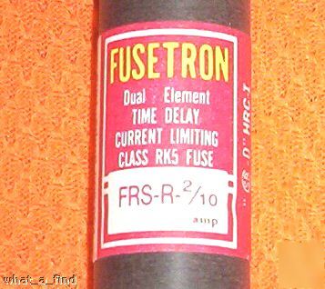 New buss frs-r-2/10 fuse fusetron frsr 2/10 nnb