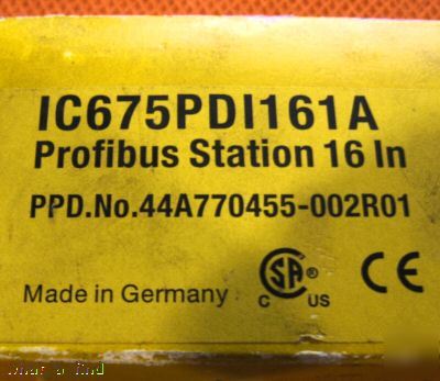 New ge fanuc IC675PDI161 a profibus station 16 in 