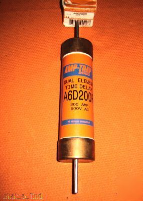 New gould shawmut A6D200R fuse amp-trap 200 a A6DR