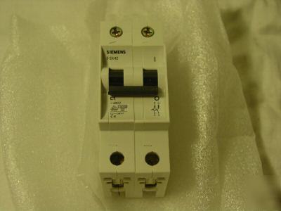 Siemens 5SX4201-7 2 pole 1A 380V mini circuit breaker 