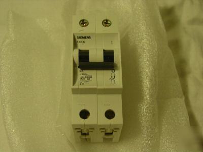 Siemens 5SX4201-7 2 pole 1A 380V mini circuit breaker 