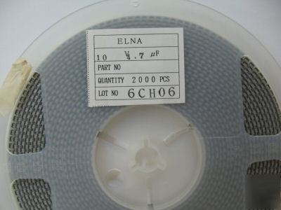 2000PCS of tantalum capacitor ; case-b 4.7UF 10V