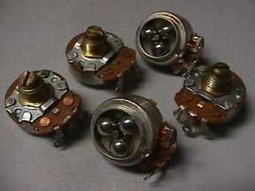 5 cts ball bearing 100K potentiometers no stops