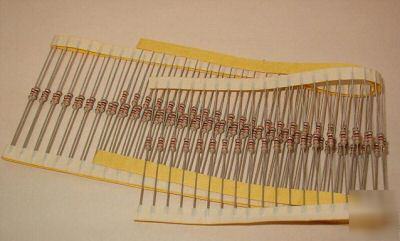 Lot of 100 resistors 1.5 k ohm 5%,-with bonus chart 