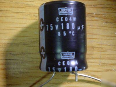 New 25 ucc 75V 180UF radial capacitors 