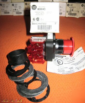 New allen bradley 800HC-FRXT6D push twist release red