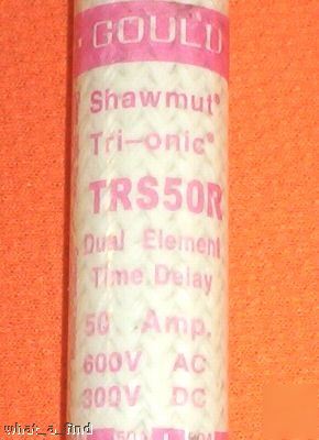 New shawmut trs-50-r tri-onic fuse TRS50R frs-r-50