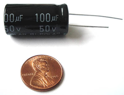 Non polar radial electrolytic capacitors 100UF 50V (12)