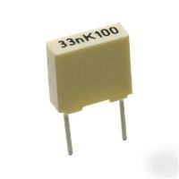 100NF 0.1UF 63V boxed polyester capacitor 5MM 0.2