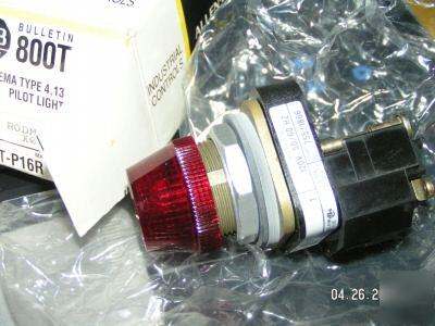 Allen bradley 800T-P16R cluster pilot light 120V 