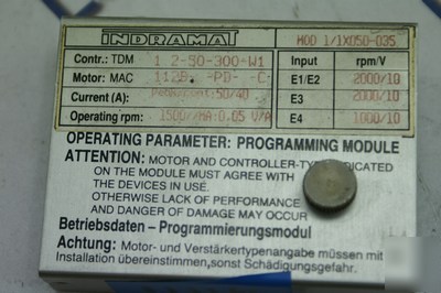 Indramat MOD1/1X050-035 programming module