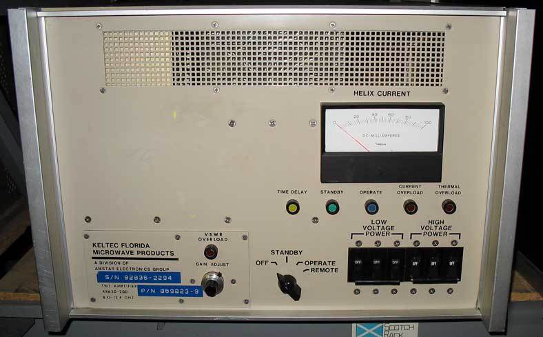 Keltec XR630-200 twt amplifier 8-12.4GHZ 200 watt 35DB 