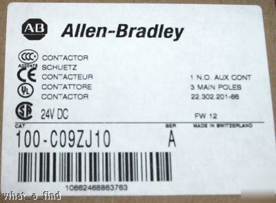 New allen bradley 100-C09ZJ10 contactor 100C09ZJ10 