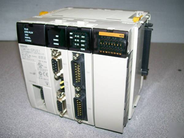 Omron: model # CQM1H-CPU51 -w/ modules SCB41, PLB21