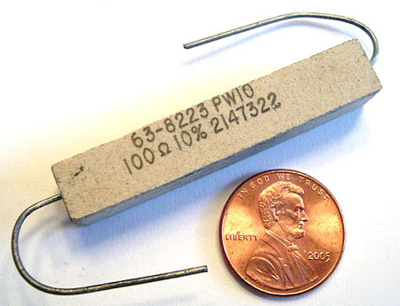Wirewound power sandblock resistor 10W 100 ohm 10% (12)