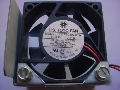 24 vdc .11 amp brushless ball bearing fan (qty 15 ea)