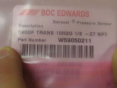 Boc edwards barocel pressure sensor 590DF trans 10H2O