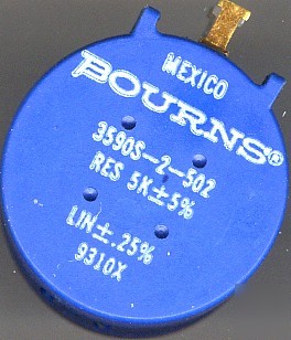 Bourns precision potentiometer p/n 3590S-2-502