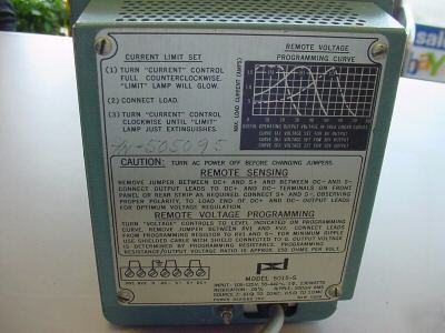 Power designs 5015S regulated power supply