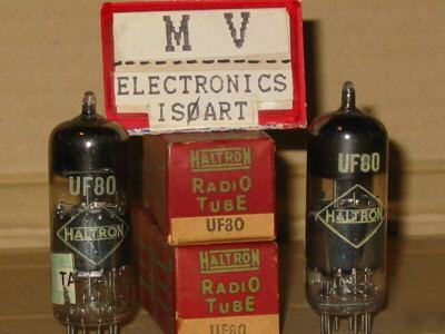 2 tubes UF80 19BX6 haltron - valvole rÃ¶hren lampes 
