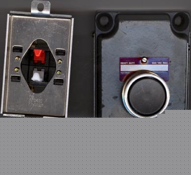 Killark hubbell xcs-OB3 single black pushbutton