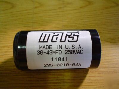 New 2 mars 250V 36-43UF a/c motor start capacitors 