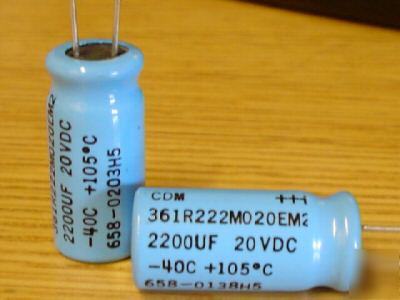 New 20PCS cdm 20V 2200UF low esr 105C radial capacitors 