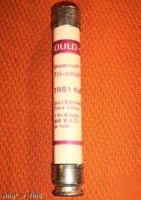 New gould shawmut trs-1-6/10-r tri-onic fuse TRS16/10R 