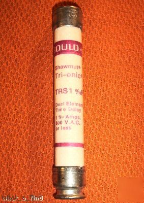 New gould shawmut trs-1-6/10-r tri-onic fuse TRS16/10R 