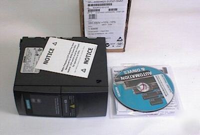 New siemens micromaster 420 6SE6420-2UD21-5AA1 ac drive