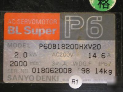 Sanyo denki motor item #P60B18200HXV20