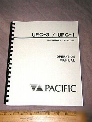 ***pacific upc-3/upc-1 prog controller oper manual***