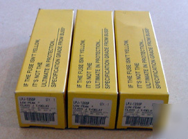 New 3PC bussmann lpj-125SP low peak yellow fuse 