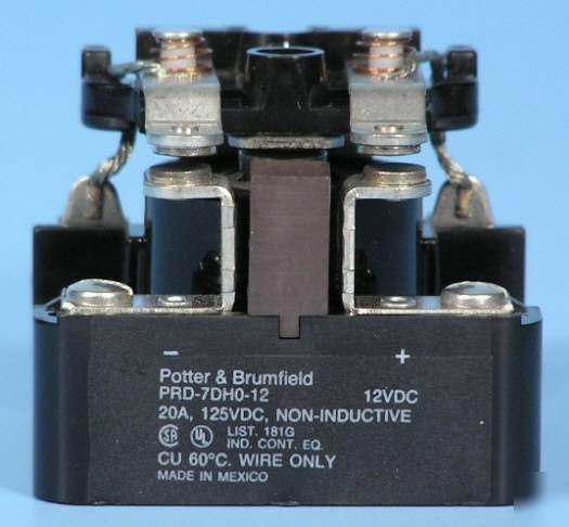 New *** tyco prd-7DH0-12 relay 20A 12V dc PRD7DH012 ***