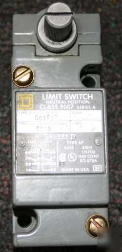 Square d - neutral position 9007 limit switch C68T10 