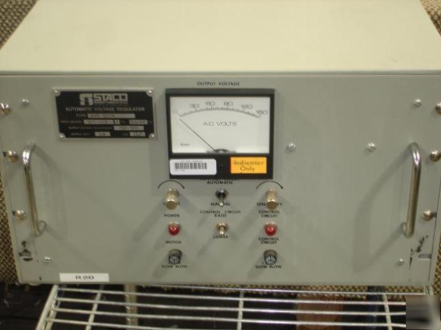 Staco avr 12114 automatic voltage regulator