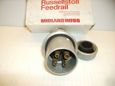 T&b russellstoll pin & sleeve plug 3730 10 amp 600 vac