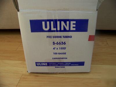 4 x 1500 100GA shrink tubing 2 rolls from uline 