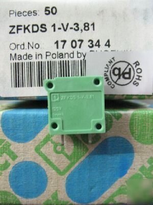 450 pcs phoenix contacts ZFKDS1-v-3.81 terminal block