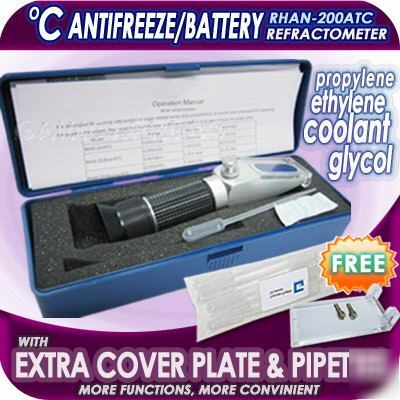 Battery acid antifreeze glycol coolant refractometer Â°c