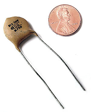 High voltage ceramic disc capacitor ~ 56PF 3000V (25)